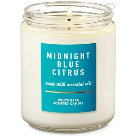 1 jar Bath & Body Works MIDNIGHT BLUE CITRUS Scented Candle 14.5oz